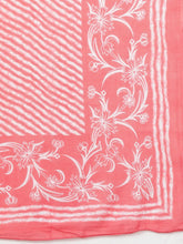 Women Peach Pure Cotton Kurta Trousers With Dupatta